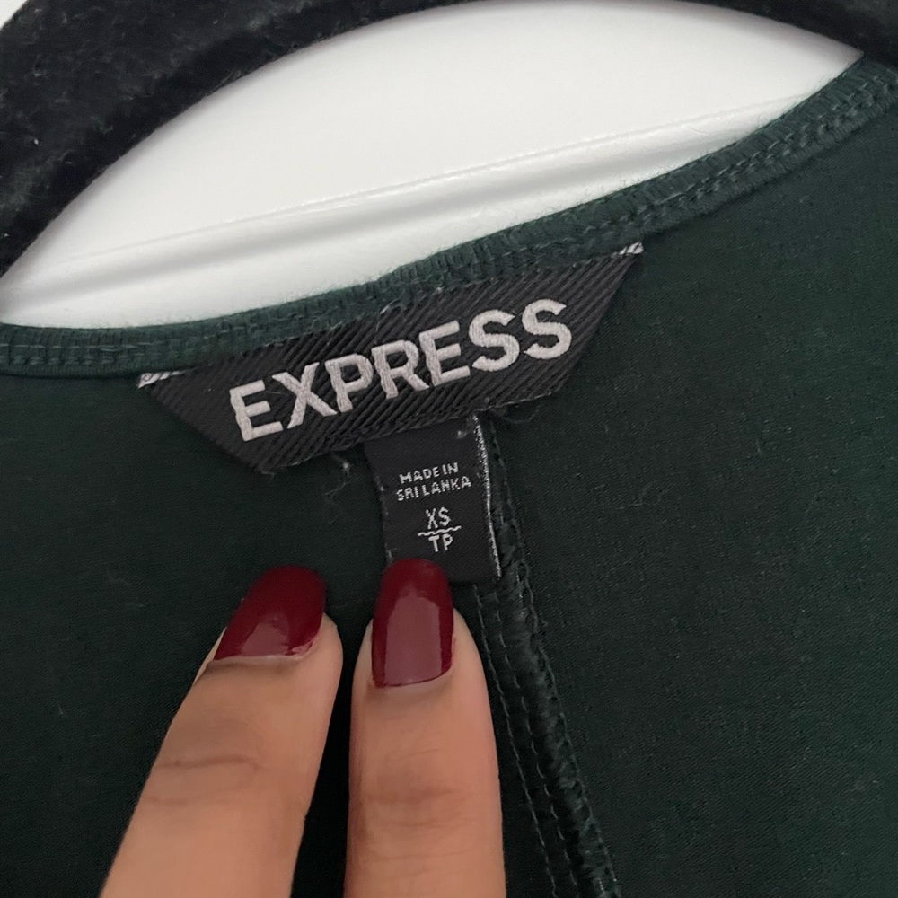 Dark Hunter Green Express Dress - Picture 4 of 4
